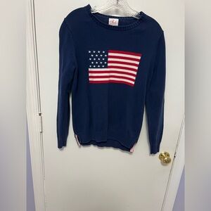 Polo by Ralph Lauren Navy Sweater with Flag Design